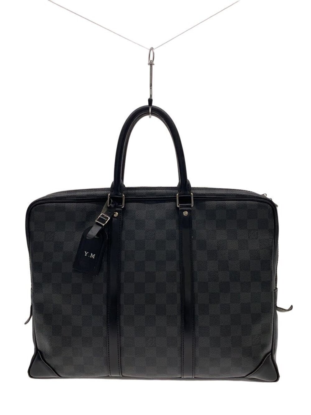 LOUIS VUITTON Porte Documents Voyage Damier Graphite Black